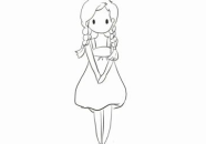 可爱小女生简笔画,可爱小女生简笔画教程